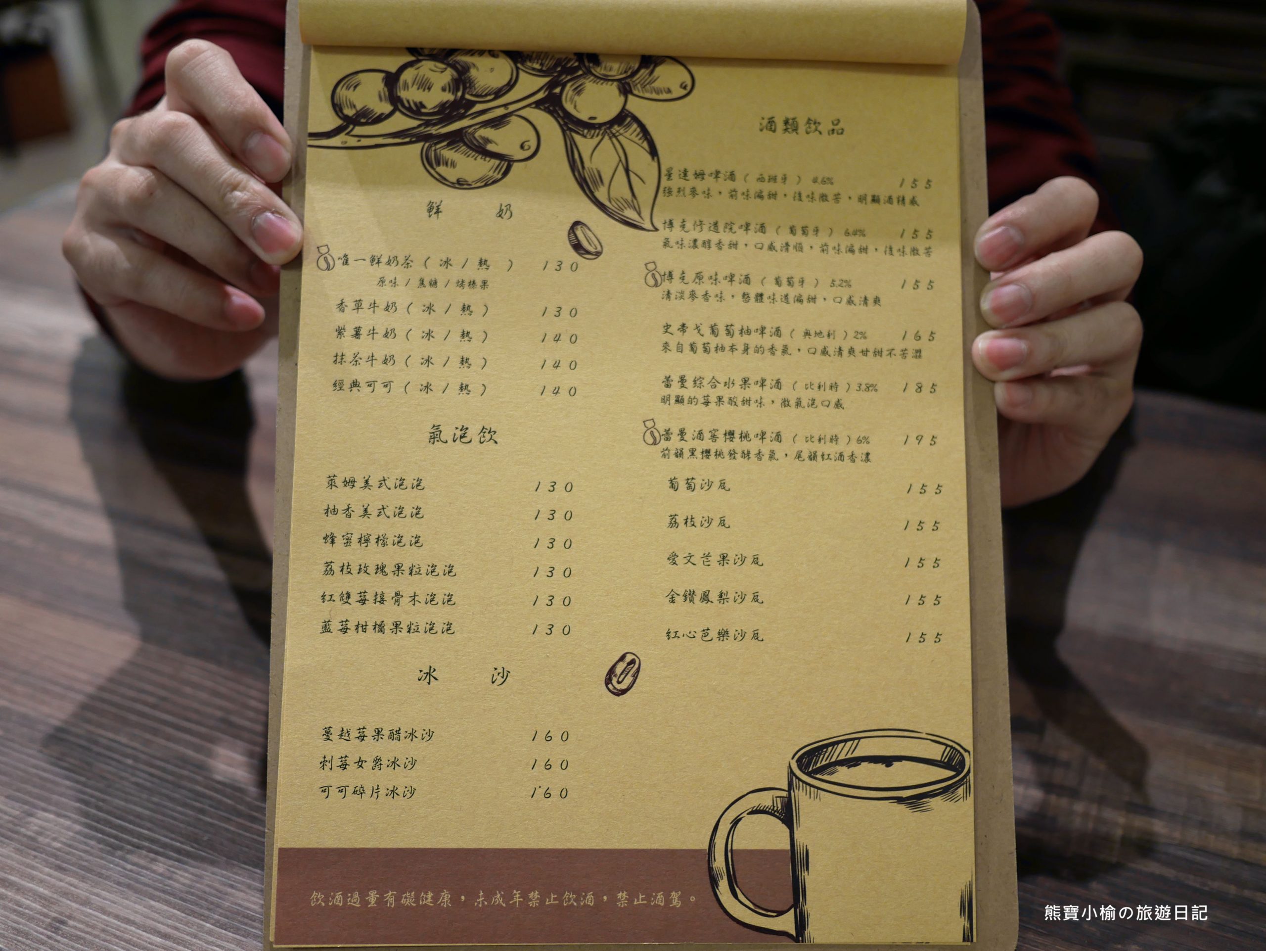 【新竹美食】那家咖啡館新竹深夜咖啡，學生最愛寧靜閱讀辦公咖啡輕食館，有插座有WIFI，內文附詳細菜單價位介紹。 @熊寶小榆の旅遊日記