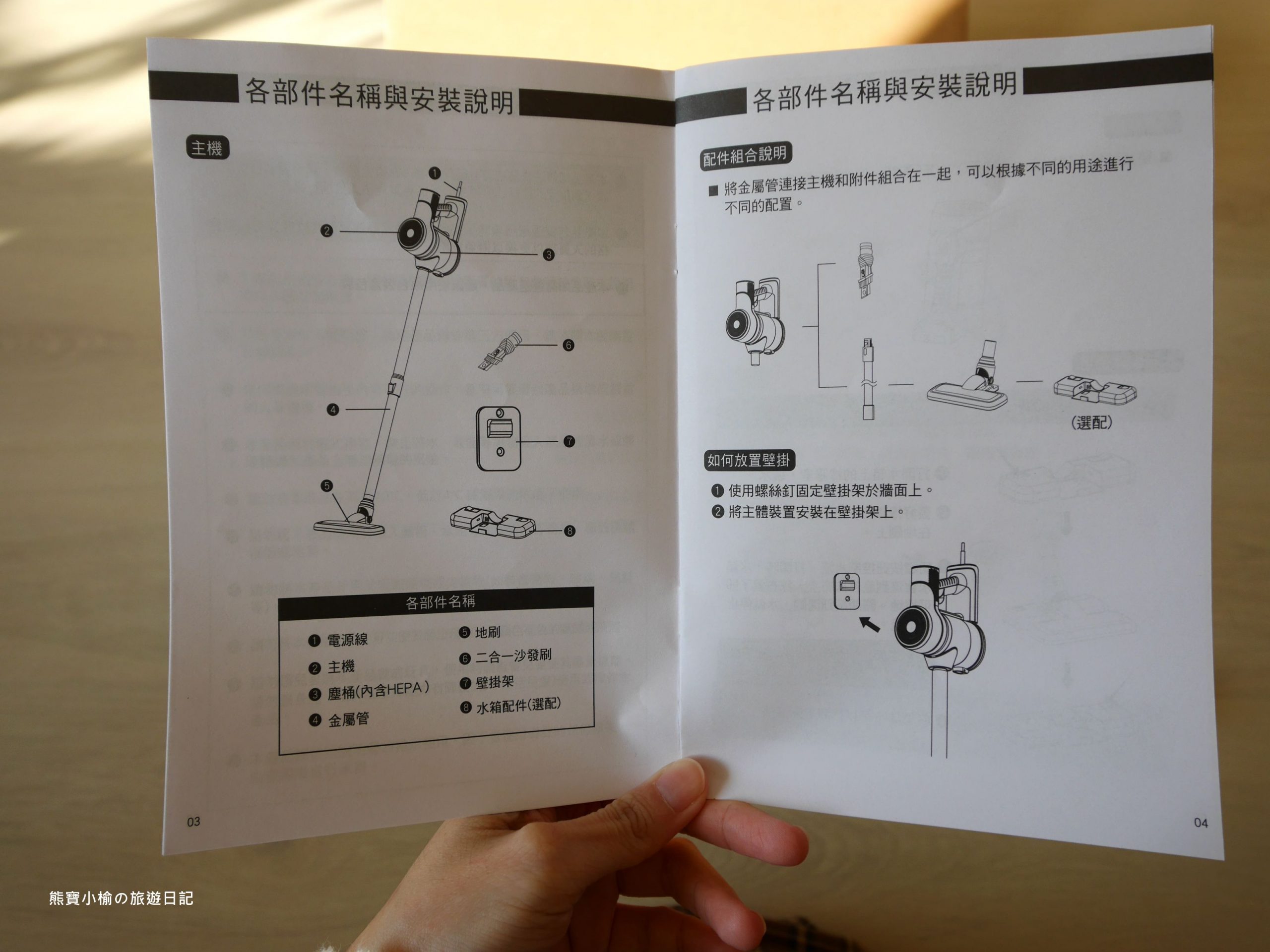 【居家好物】禾聯家電 HERAN 輕量化有線吸塵器 HVC-56AB010，小資族學生外宿適合的多功能配件組吸塵器，一鍵卸塵超方便!完整開箱心得介紹。 @熊寶小榆の旅遊日記